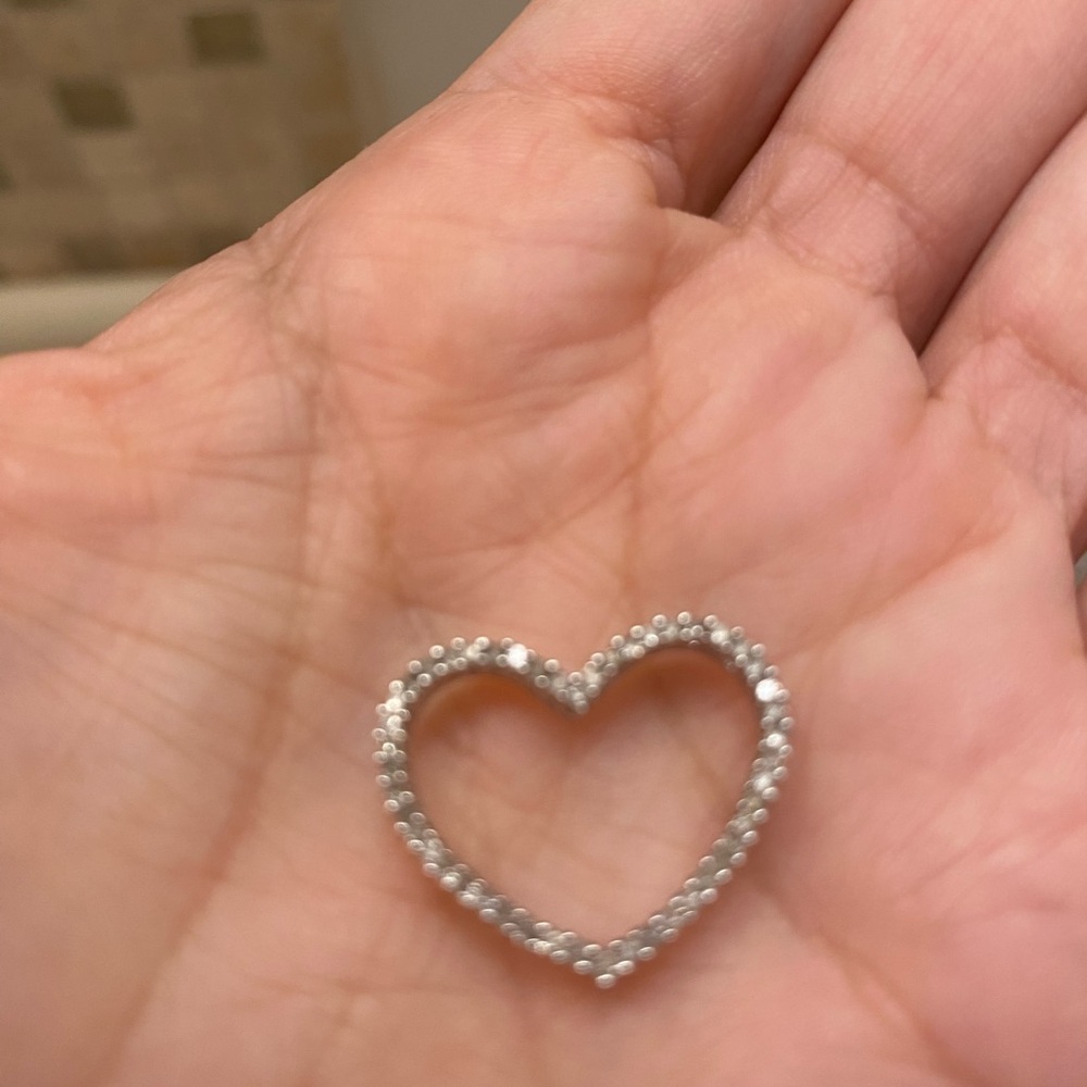 Elegant Silver Heart Pendant